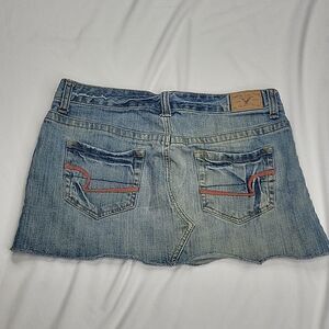 10 AEO mini denim jean skirt micro AMERICAN EAGLE OUTFITTERS medium large